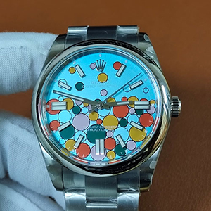 【GM工場】 ロレックスコピー時計 オイスター パーペチュアル M124300-0008、実物写真